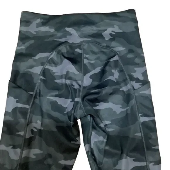 ATHLETA Ultimate 7/8 Tight Legging Camo Black Gray Size Small #531773 - Picture 4 of 14